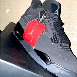 They are Jordan black cats size 8 new with box and tag the price is negotiable
